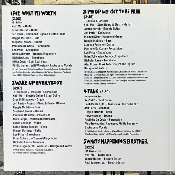 Keb’ Mo’ CD: Peace…Back by Popular Demand. - Picture 6 of 13